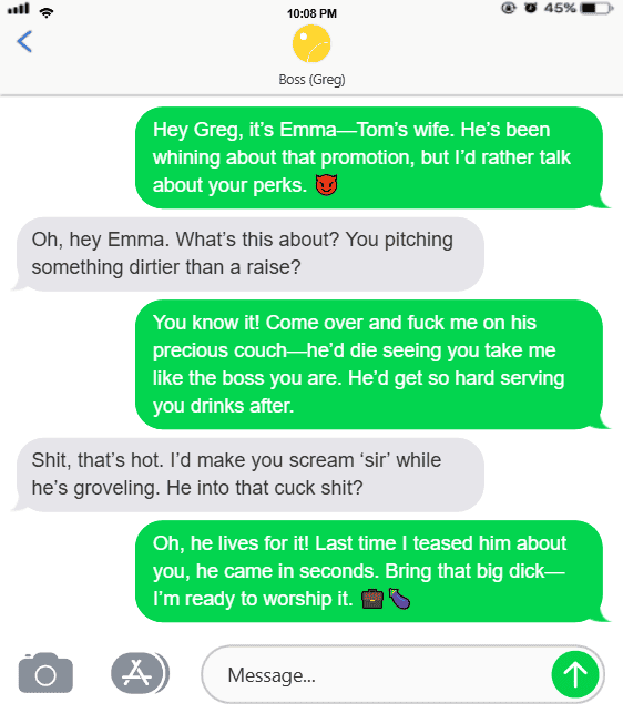 Cuckold Slave Conversation