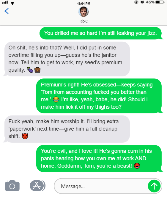 Cuckold Cleanup Texts