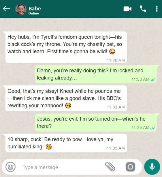 Cuckold Conversation From Wife​ To Husband