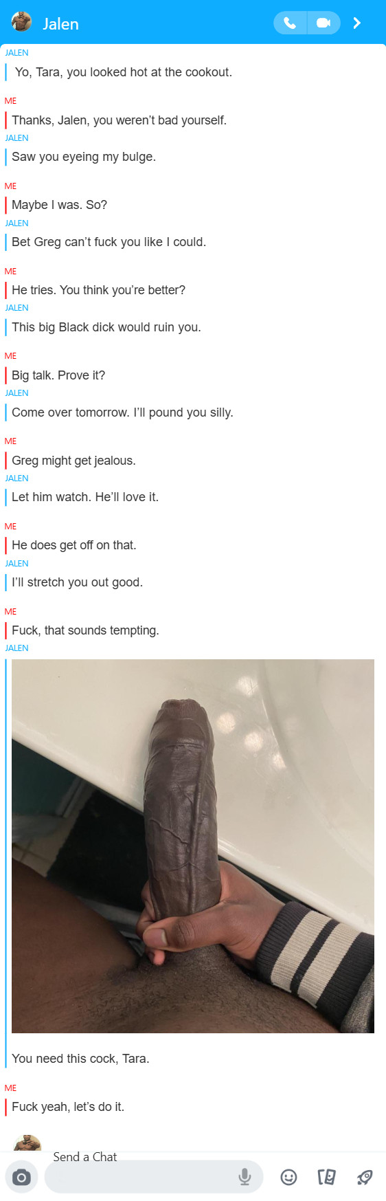Interracial Cuckold Text