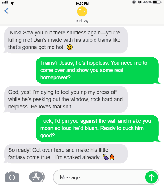 Cuckold Slave Text Messages